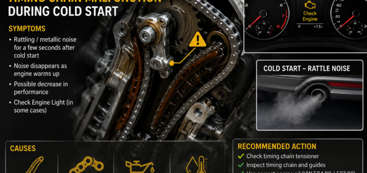 Timing chain malfunction during cold start in Audi A1